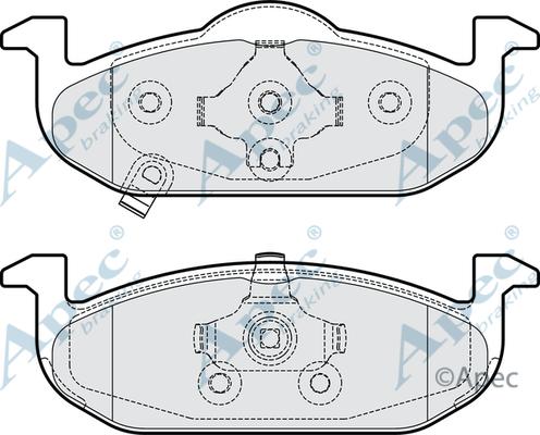 APEC PAD2177 - Гальмівні колодки, дискові гальма autocars.com.ua