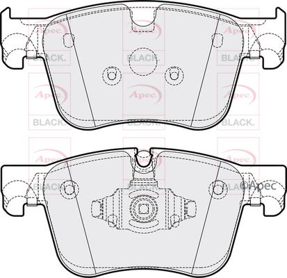 APEC PAD2184B - Гальмівні колодки, дискові гальма autocars.com.ua