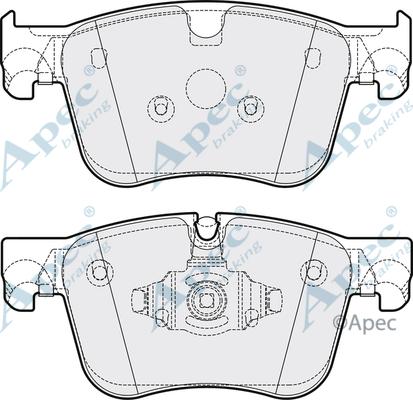 APEC PAD2184 - Гальмівні колодки, дискові гальма autocars.com.ua