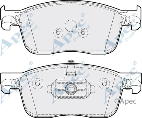 APEC PAD2189 - Гальмівні колодки, дискові гальма autocars.com.ua