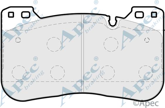 APEC PAD2199 - Гальмівні колодки, дискові гальма autocars.com.ua