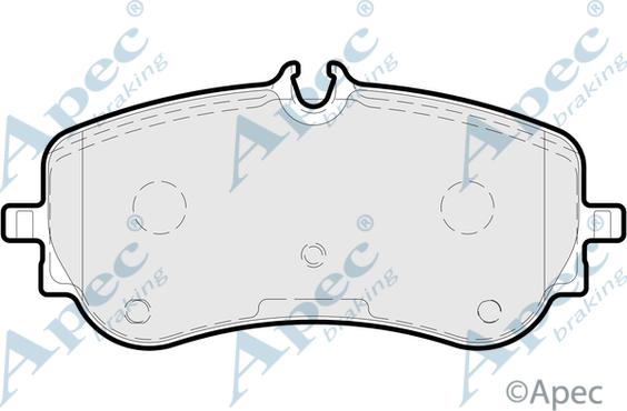 APEC PAD2229 - Гальмівні колодки, дискові гальма autocars.com.ua