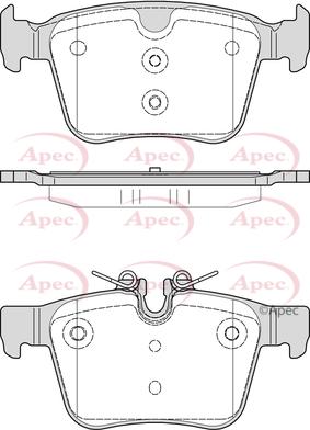 APEC PAD2268 - Гальмівні колодки, дискові гальма autocars.com.ua