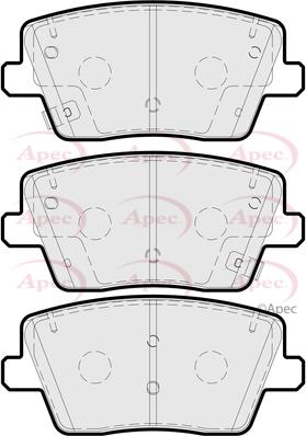 APEC PAD2271 - Гальмівні колодки, дискові гальма autocars.com.ua