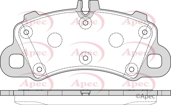 APEC PAD2273 - Гальмівні колодки, дискові гальма autocars.com.ua