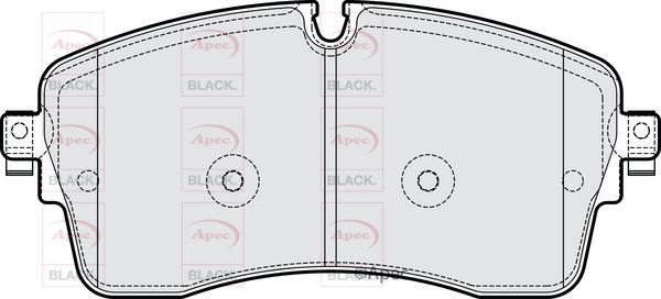 APEC PAD2286B - Гальмівні колодки, дискові гальма autocars.com.ua