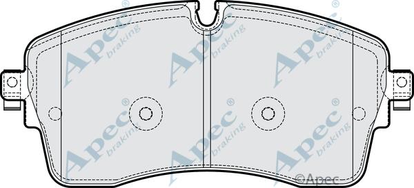APEC PAD2286 - Гальмівні колодки, дискові гальма autocars.com.ua