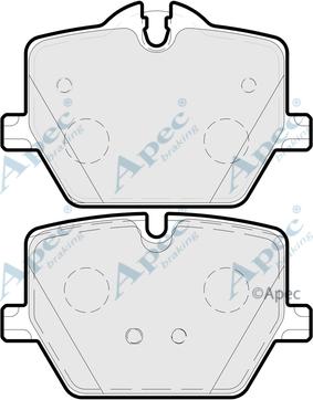 APEC PAD2296 - Гальмівні колодки, дискові гальма autocars.com.ua