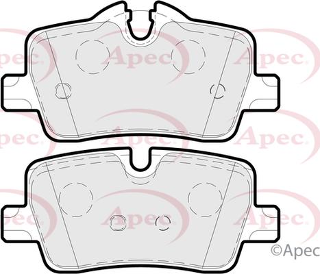 APEC PAD2298 - Гальмівні колодки, дискові гальма autocars.com.ua