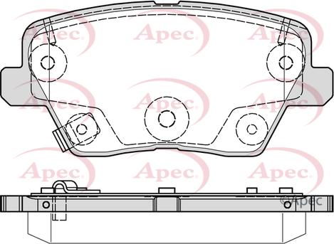 APEC PAD2323 - Гальмівні колодки, дискові гальма autocars.com.ua