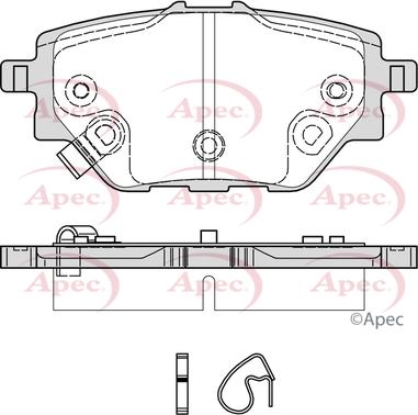 APEC PAD2366 - Гальмівні колодки, дискові гальма autocars.com.ua