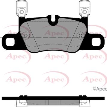 APEC PAD2373 - Гальмівні колодки, дискові гальма autocars.com.ua