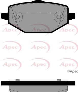 APEC PAD2396 - Гальмівні колодки, дискові гальма autocars.com.ua