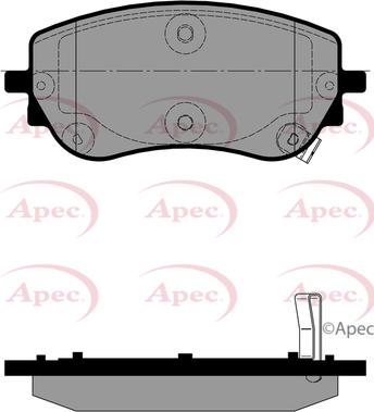 APEC PAD2453 - Гальмівні колодки, дискові гальма autocars.com.ua