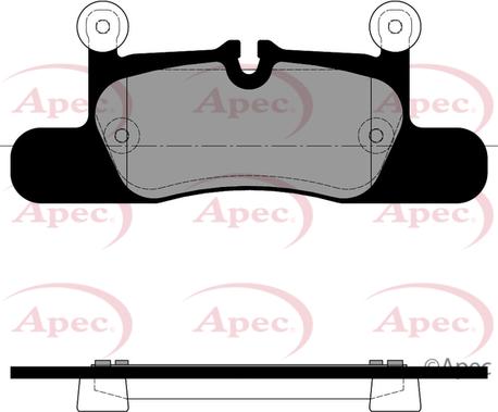 APEC PAD2479 - Гальмівні колодки, дискові гальма autocars.com.ua