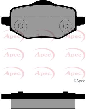 APEC PAD2498 - Гальмівні колодки, дискові гальма autocars.com.ua