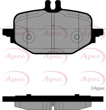 APEC PAD2510 - Гальмівні колодки, дискові гальма autocars.com.ua