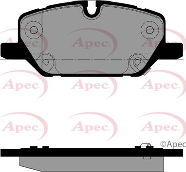 APEC PAD2538 - Гальмівні колодки, дискові гальма autocars.com.ua