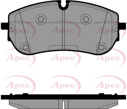 APEC PAD2542 - Гальмівні колодки, дискові гальма autocars.com.ua