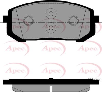 APEC PAD2589 - Гальмівні колодки, дискові гальма autocars.com.ua