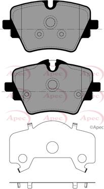 APEC PAD2651 - Гальмівні колодки, дискові гальма autocars.com.ua