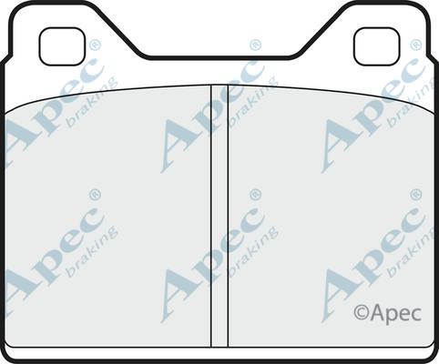 APEC PAD268 - Гальмівні колодки, дискові гальма autocars.com.ua