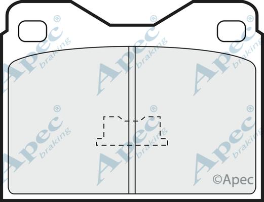 APEC PAD273 - Гальмівні колодки, дискові гальма autocars.com.ua