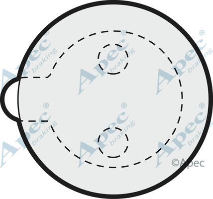 APEC PAD277 - Гальмівні колодки, дискові гальма autocars.com.ua