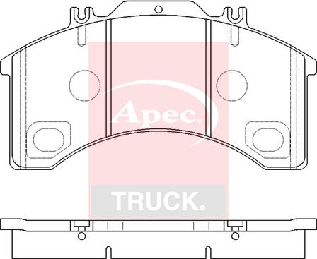 APEC PAD29032 - Гальмівні колодки, дискові гальма autocars.com.ua