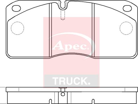 APEC PAD29067 - Гальмівні колодки, дискові гальма autocars.com.ua