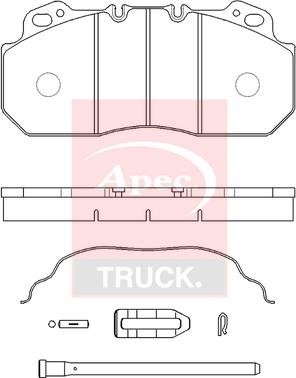 APEC PAD29090K - Гальмівні колодки, дискові гальма autocars.com.ua