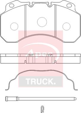 APEC PAD29100 - Гальмівні колодки, дискові гальма autocars.com.ua