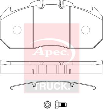 APEC PAD29131K - Гальмівні колодки, дискові гальма autocars.com.ua