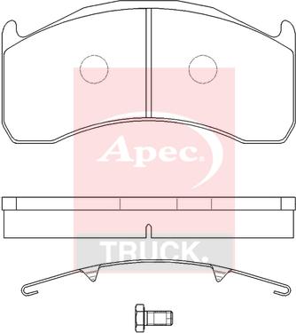APEC PAD29137K - Гальмівні колодки, дискові гальма autocars.com.ua