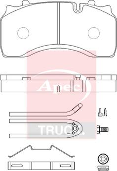 APEC PAD29142K - Гальмівні колодки, дискові гальма autocars.com.ua