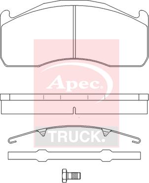 APEC PAD29151K - Гальмівні колодки, дискові гальма autocars.com.ua