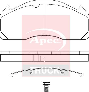 APEC PAD29277K - Гальмівні колодки, дискові гальма autocars.com.ua