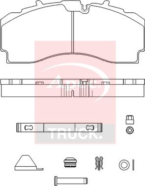 APEC PAD29331K - Гальмівні колодки, дискові гальма autocars.com.ua