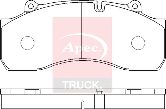 APEC PAD29747 - Гальмівні колодки, дискові гальма autocars.com.ua