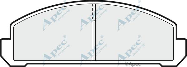 APEC PAD307 - Гальмівні колодки, дискові гальма autocars.com.ua