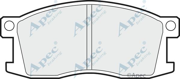 APEC PAD321 - Гальмівні колодки, дискові гальма autocars.com.ua