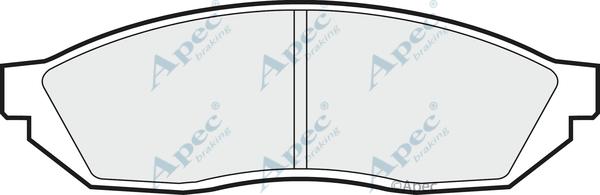 APEC PAD328 - Гальмівні колодки, дискові гальма autocars.com.ua