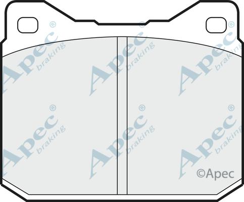 APEC PAD347 - Гальмівні колодки, дискові гальма autocars.com.ua