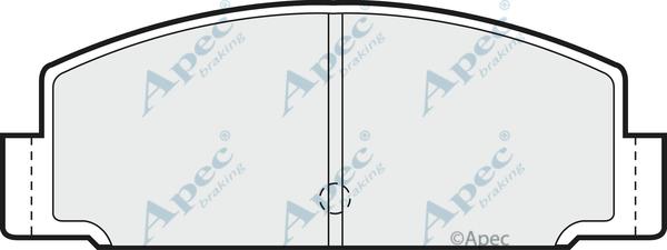 APEC PAD378 - Гальмівні колодки, дискові гальма autocars.com.ua
