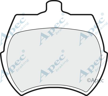 APEC PAD37 - Гальмівні колодки, дискові гальма autocars.com.ua