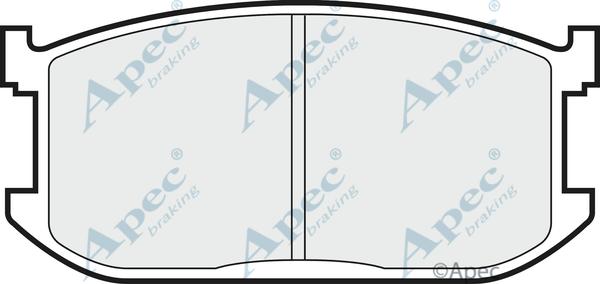 APEC PAD389 - Гальмівні колодки, дискові гальма autocars.com.ua