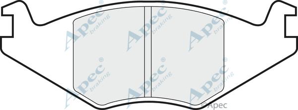APEC PAD439 - Гальмівні колодки, дискові гальма autocars.com.ua