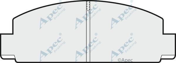 APEC PAD462 - Гальмівні колодки, дискові гальма autocars.com.ua