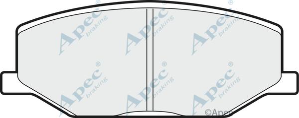 APEC PAD468 - Гальмівні колодки, дискові гальма autocars.com.ua