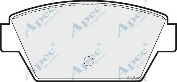 APEC PAD536 - Гальмівні колодки, дискові гальма autocars.com.ua